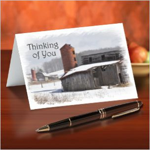 Old Barns Note Cards